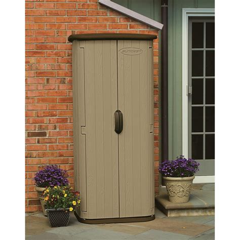 small vertical outdoor storage sheds